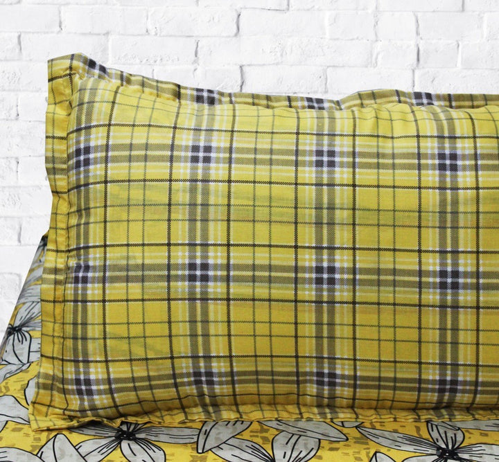 Yellow Tulip Cotton Bed Sheet | Home Décor | Waseeh Pakistan