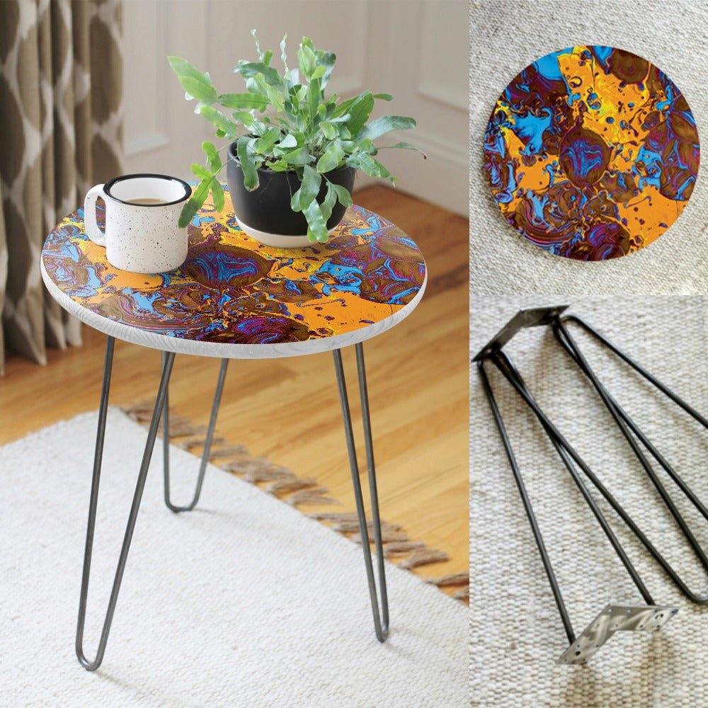 Yellow Universe Living Lounge Center Side Hairpin Table | Furniture | Waseeh Pakistan