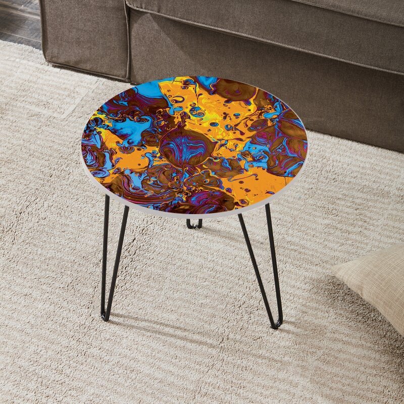 Yellow Universe Living Lounge Center Side Hairpin Table | Furniture | Waseeh Pakistan
