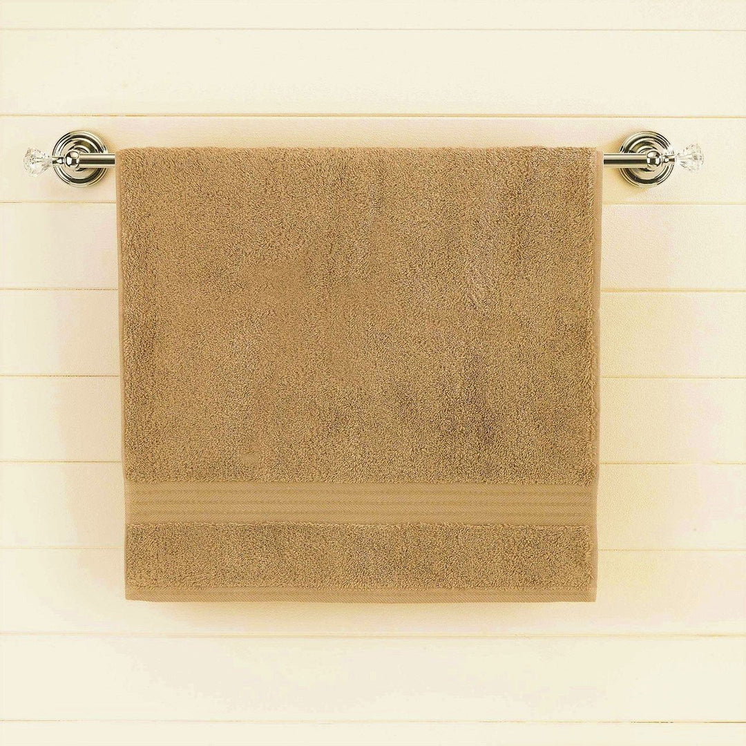 Yellowish Brown Egyptian Cotton Bath Towel - Single | Home Décor | Waseeh Pakistan