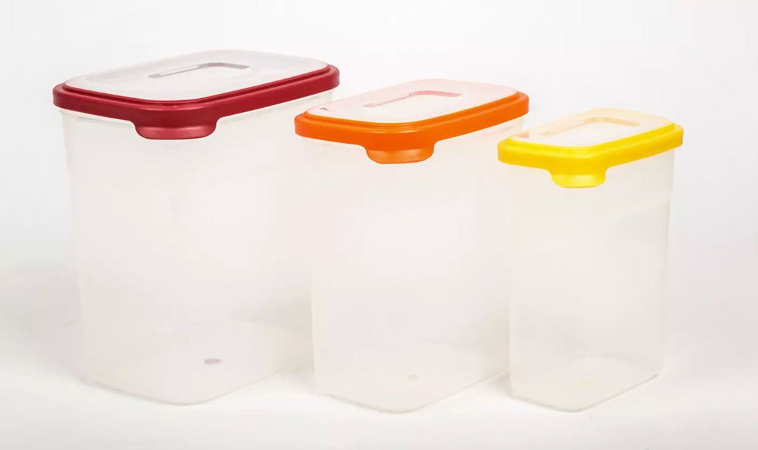 YIGANDA Transparent Food Storage Containers (3pcs) | kitchen item | Waseeh Pakistan
