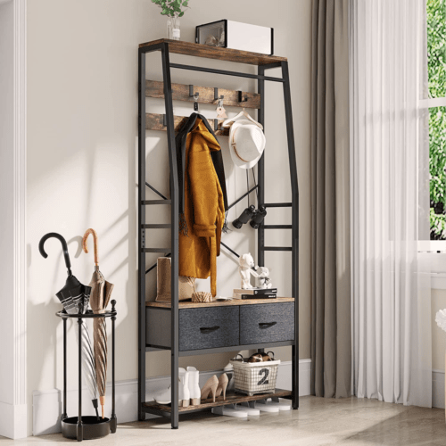 YITA Entryway Hall Living Bedroom Coat Shoe Organizer Storage Drawer Rack | Furniture | Waseeh Pakistan