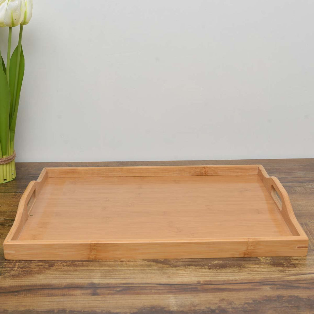 Zagged Bamboo Trays (Pack 3) | kitchen item | Waseeh Pakistan