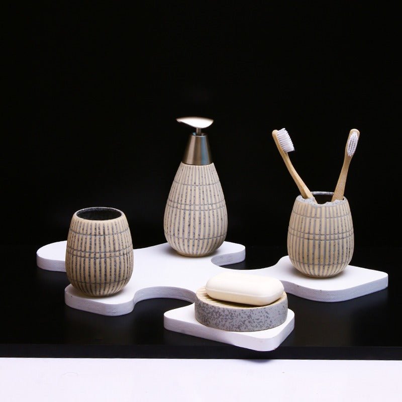 Zebrial Grey Bathroom Set | Home Décor | Waseeh Pakistan