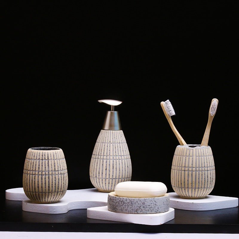 Zebrial Grey Bathroom Set | Home Décor | Waseeh Pakistan