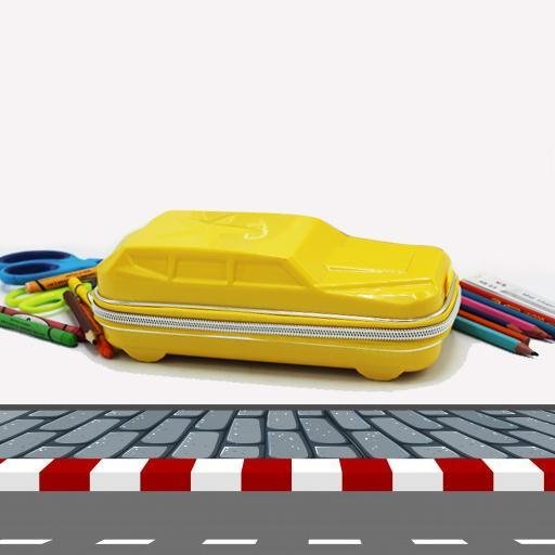 zipper pencil case - Car Shape Hard | Fashion Point | Waseeh Pakistan